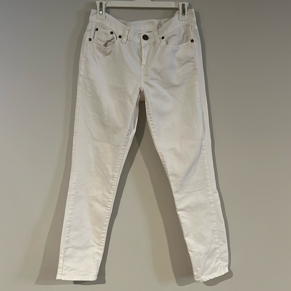 J. Crew white skinny jeans